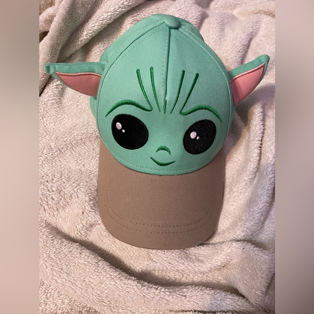 Disney Star Wars Mandolorian Grogu Kids Adjustable Embroidered Baseball Cap